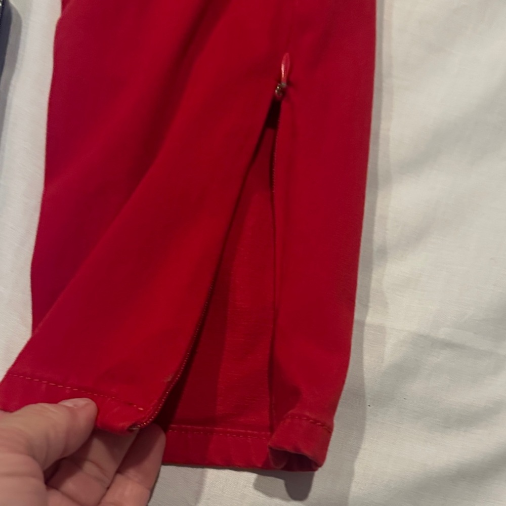 Liz Claiborne Vibrant Red Skinny Pants - Picture 5 of 6